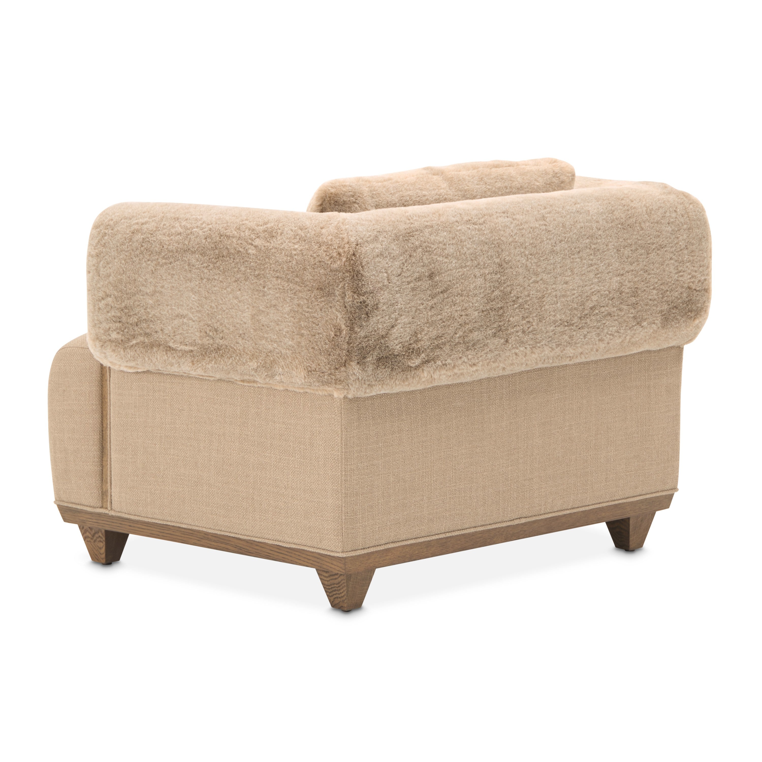 Michael Amini Portrait Accent Chair, Toffee - Sienna Brown