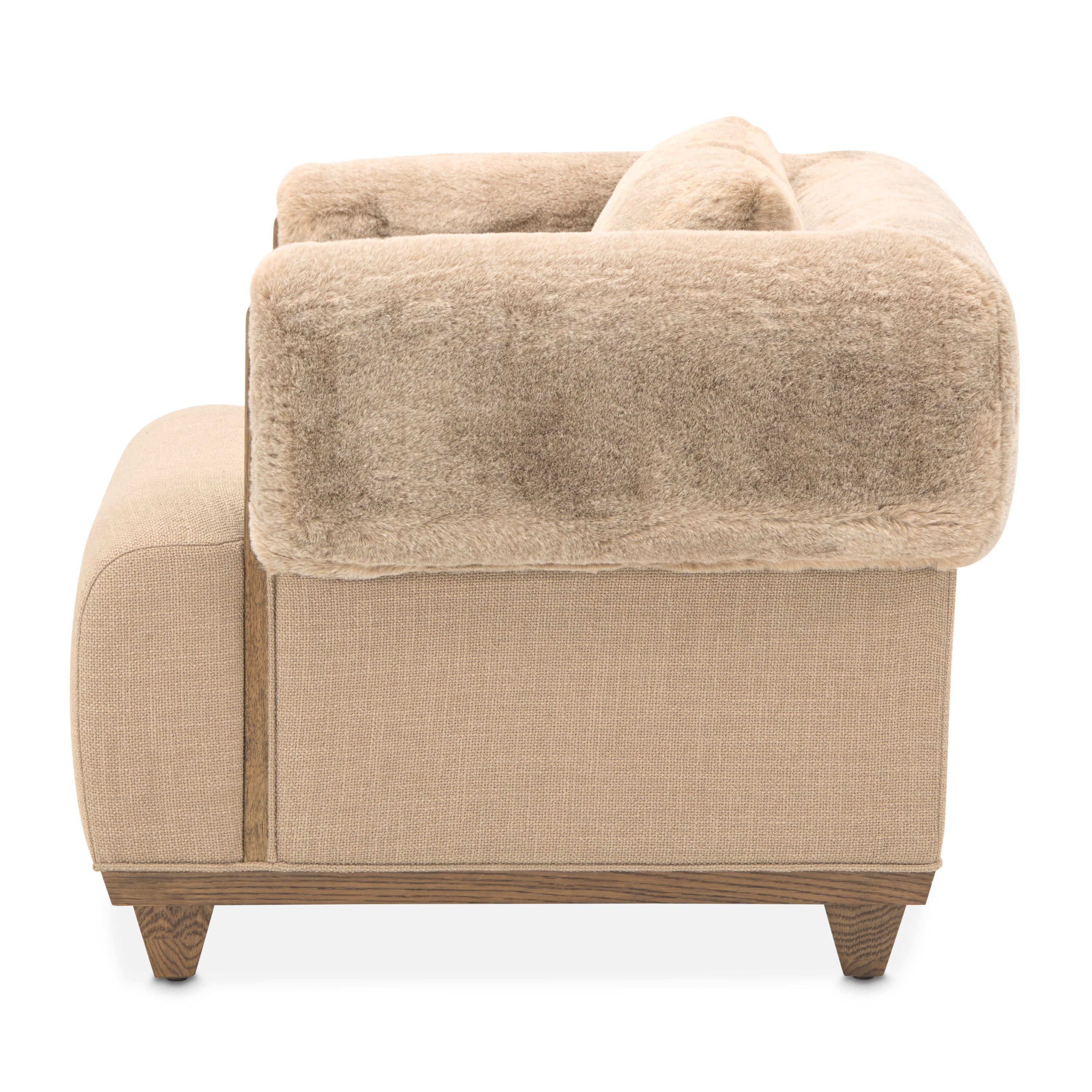 Michael Amini Portrait Accent Chair, Toffee - Sienna Brown