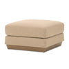 Michael Amini Portrait Ottoman - Toffee/Sienna Brown
