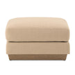 Michael Amini Portrait Ottoman - Toffee/Sienna Brown