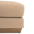Michael Amini Portrait Ottoman - Toffee/Sienna Brown