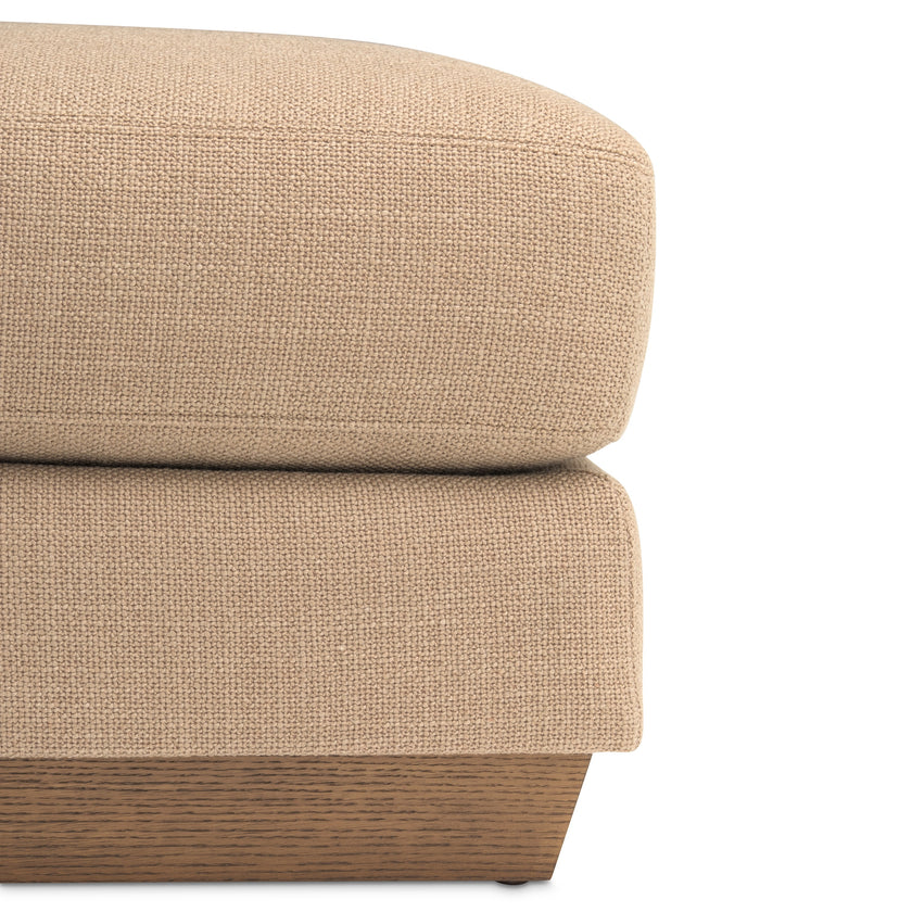 Michael Amini Portrait Ottoman - Toffee/Sienna Brown