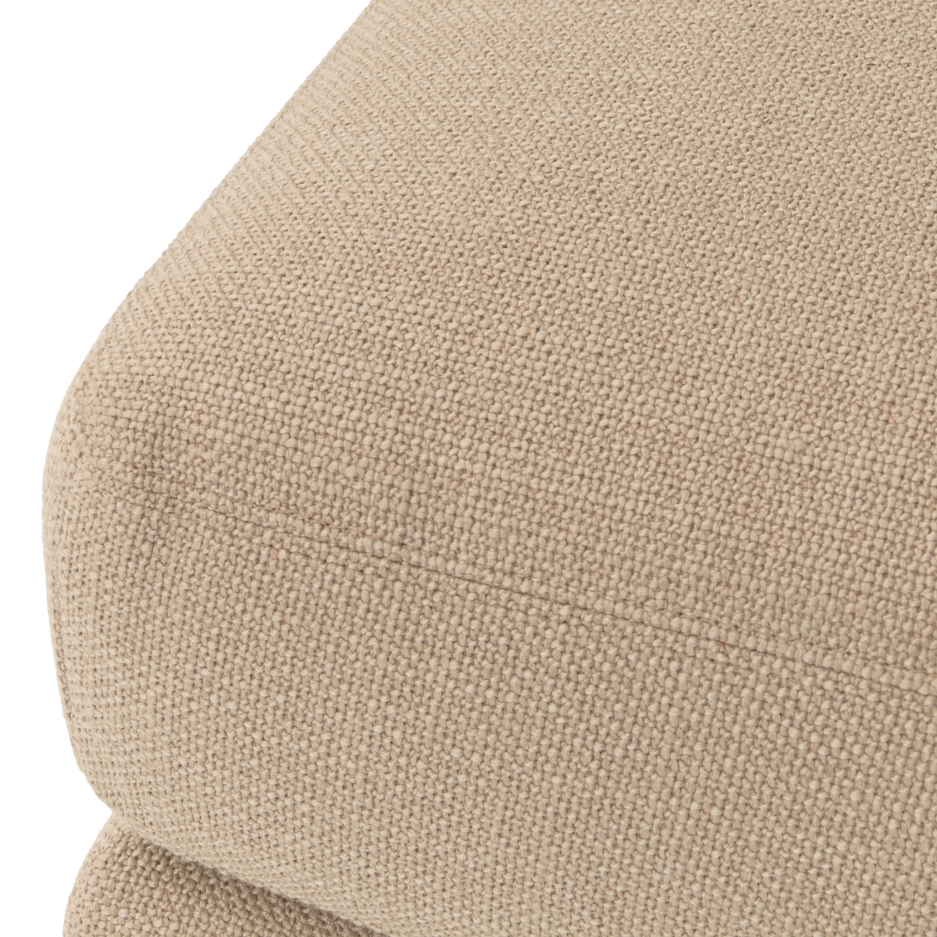 Michael Amini Portrait Ottoman - Toffee/Sienna Brown