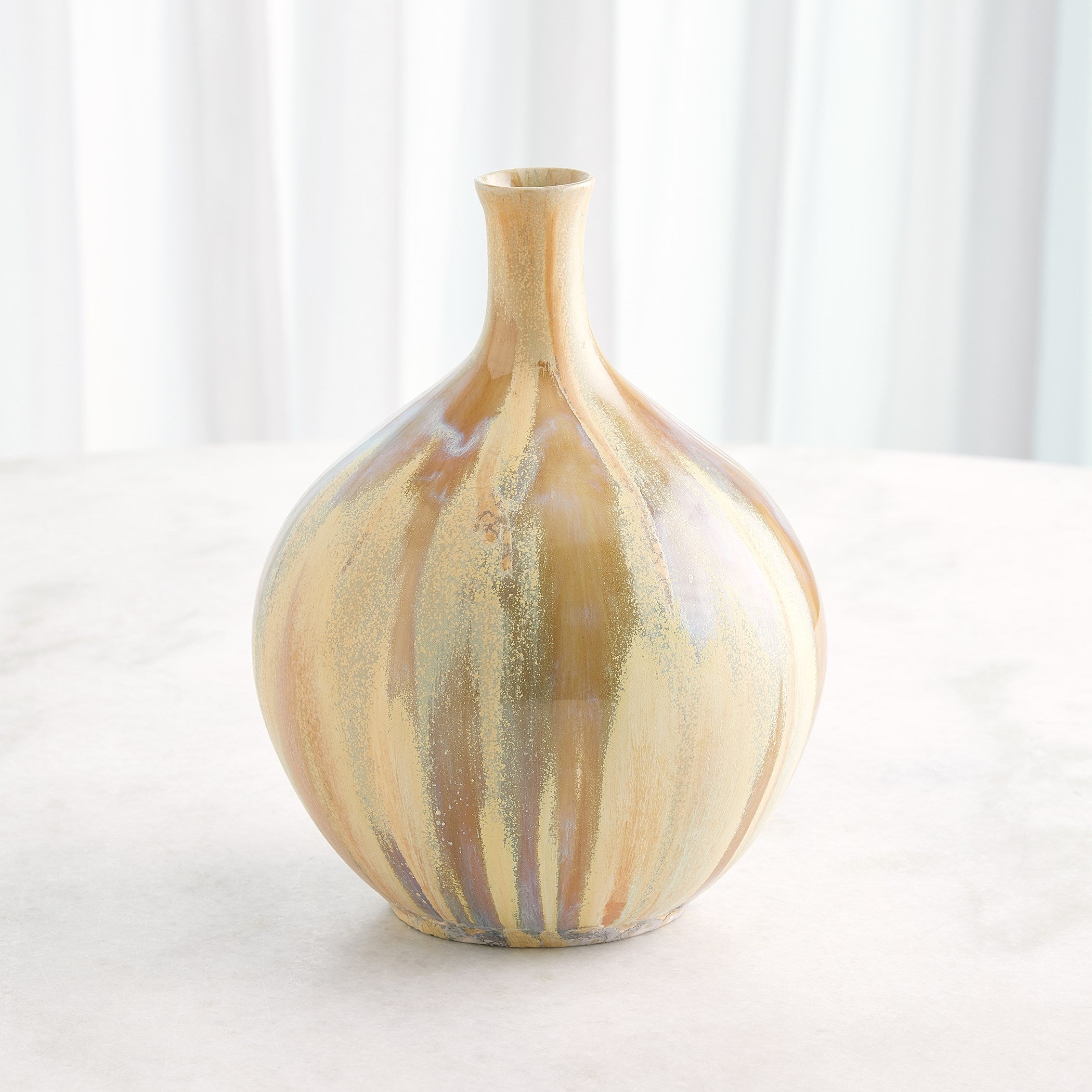 Global Views Magma Bottle Reactive Tan