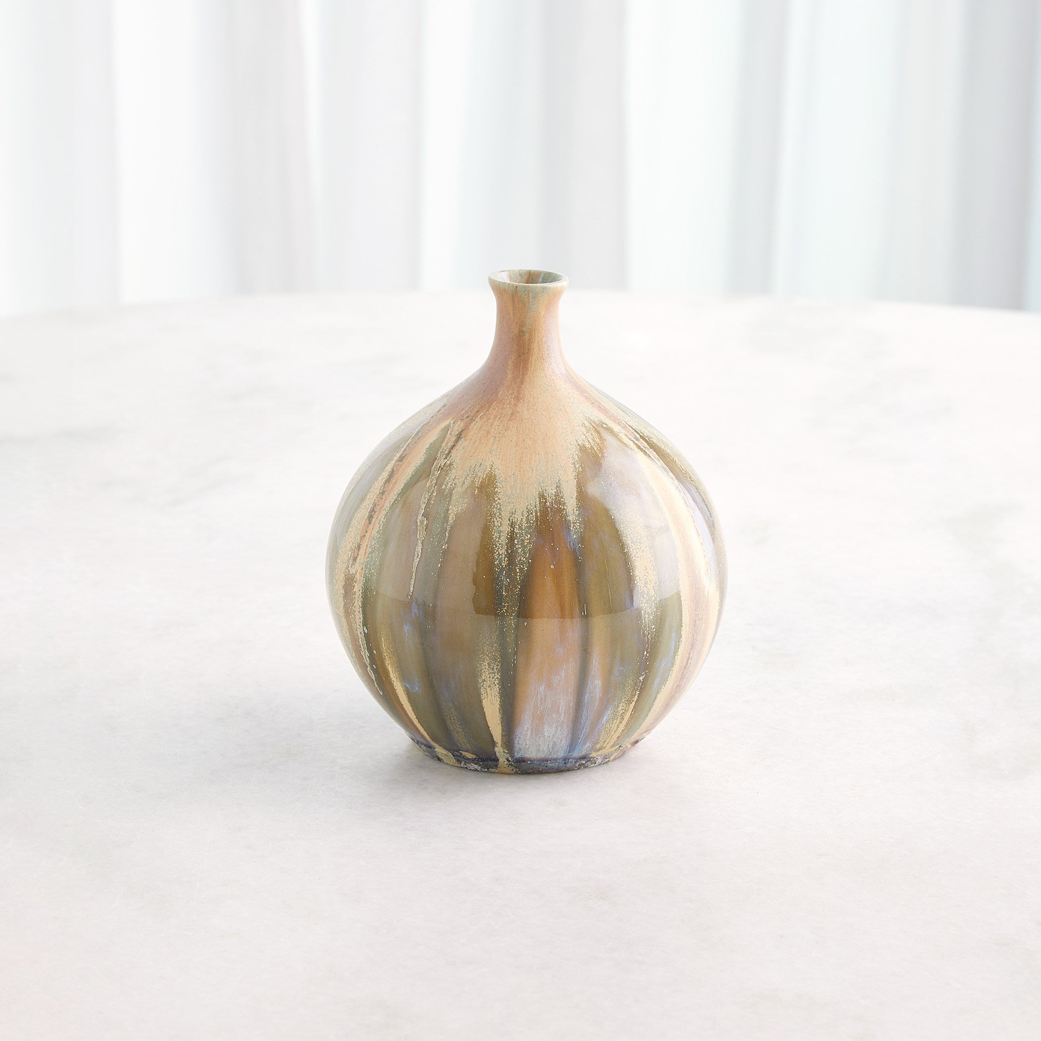 Global Views Magma Bottle Reactive Tan