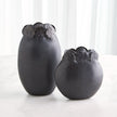 Global Views Sand Dollar Vase Black