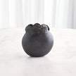 Global Views Sand Dollar Vase Black