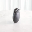 Global Views Sand Dollar Vase Black