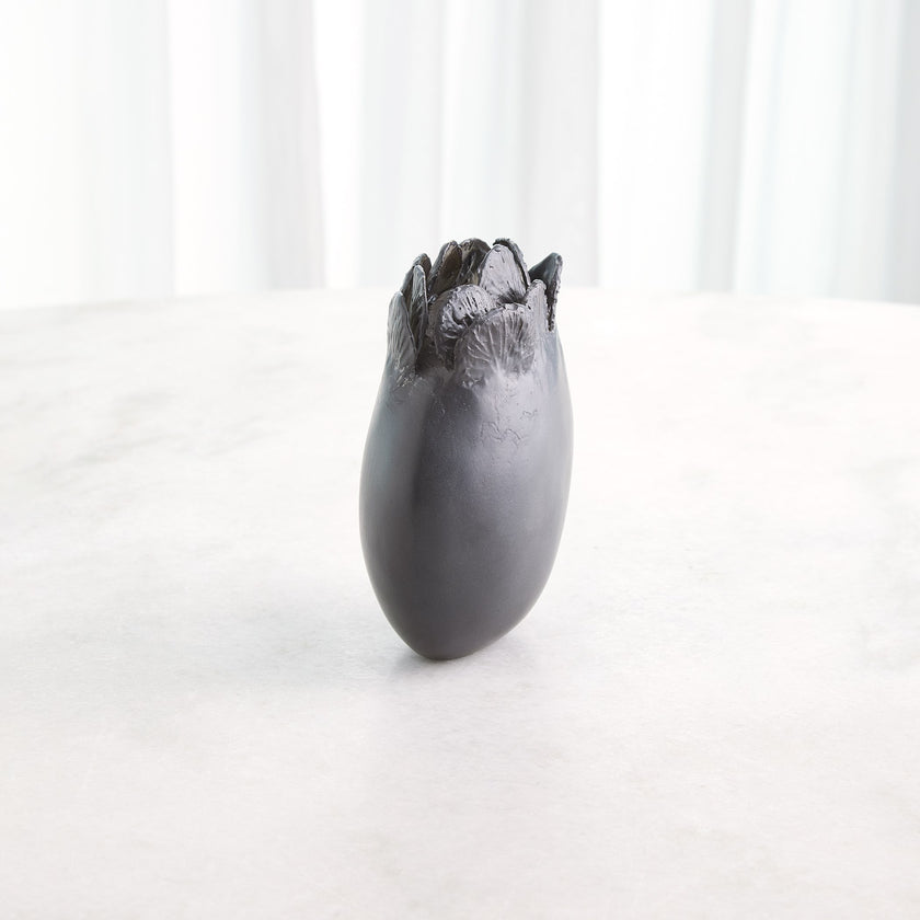 Global Views Sand Dollar Vase Black