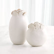 Global Views Sand Dollar Vase White