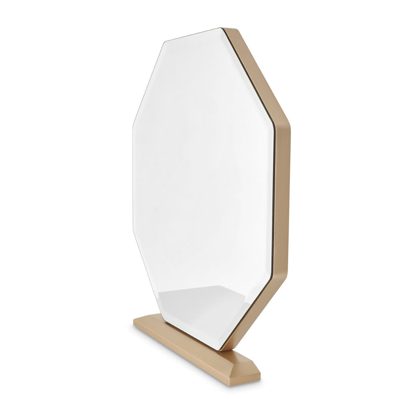 Michael Amini La Rachelle Vanity and Mirror Set - Champagne