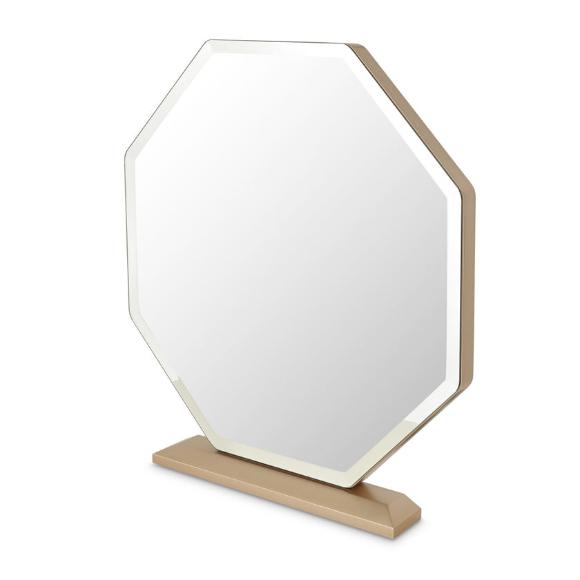 Michael Amini La Rachelle Vanity and Mirror Set - Champagne