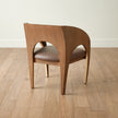 Global Views Arches Occasional Chair-Nutmeg/Champagne