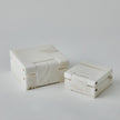 Global Views Hinged Alabaster Box White