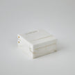 Global Views Hinged Alabaster Box White