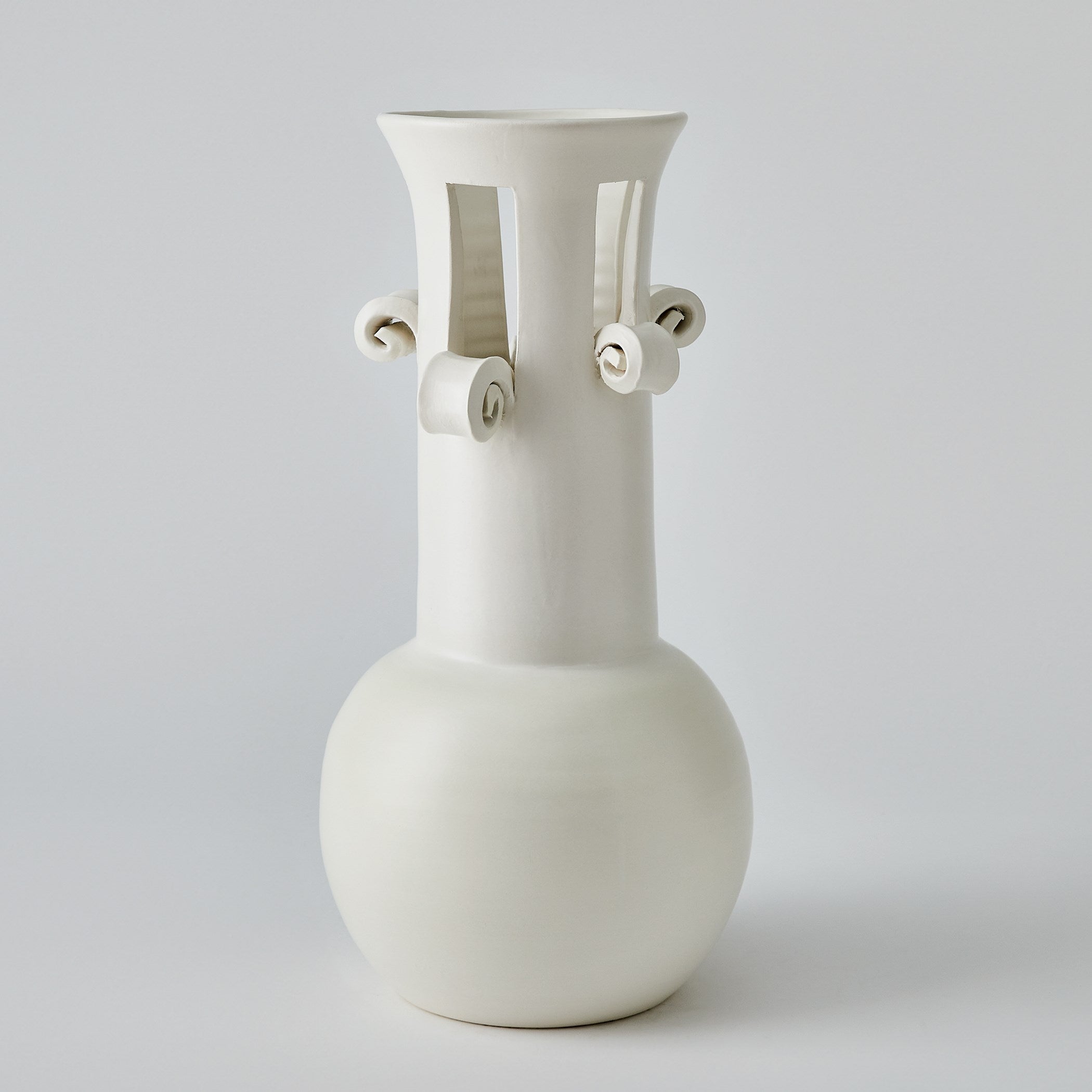 Global Views Spiral Handle Vase
