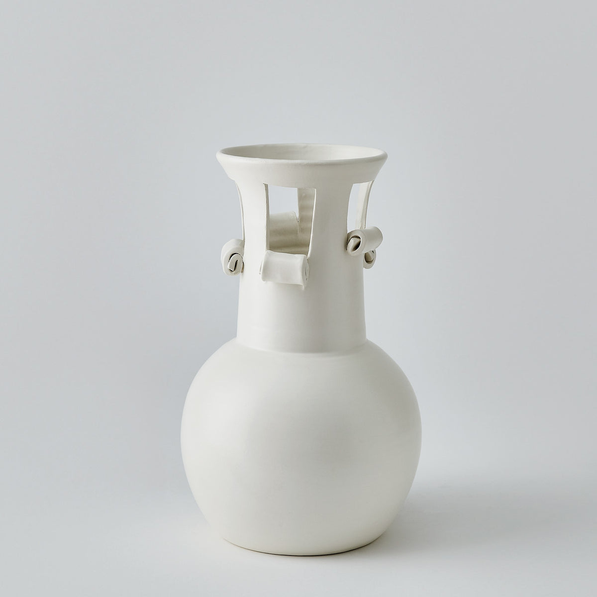 Global Views Spiral Handle Vase