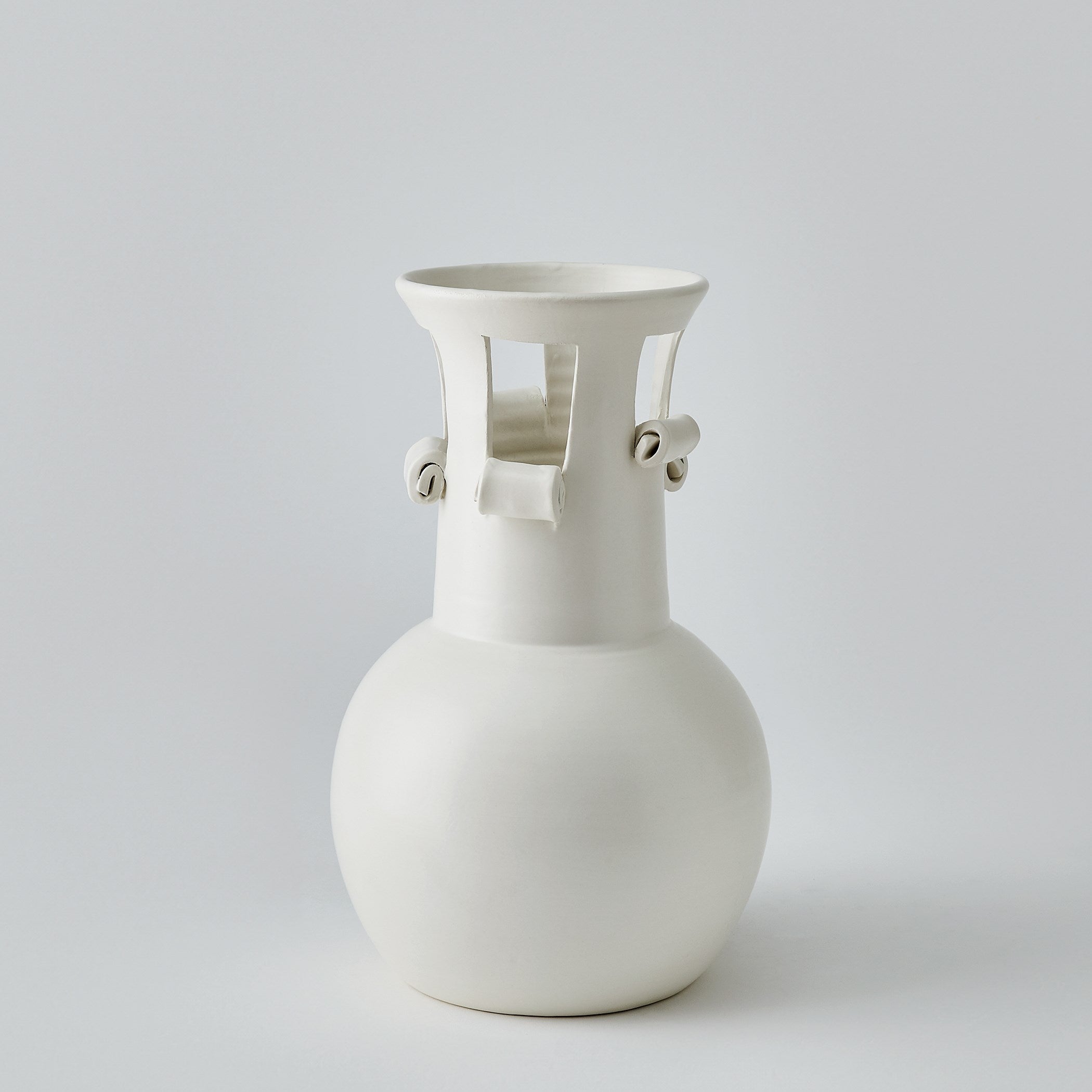 Global Views Spiral Handle Vase