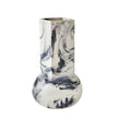 Global Views Crocus Vase Blue Marble