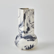 Global Views Crocus Vase Blue Marble