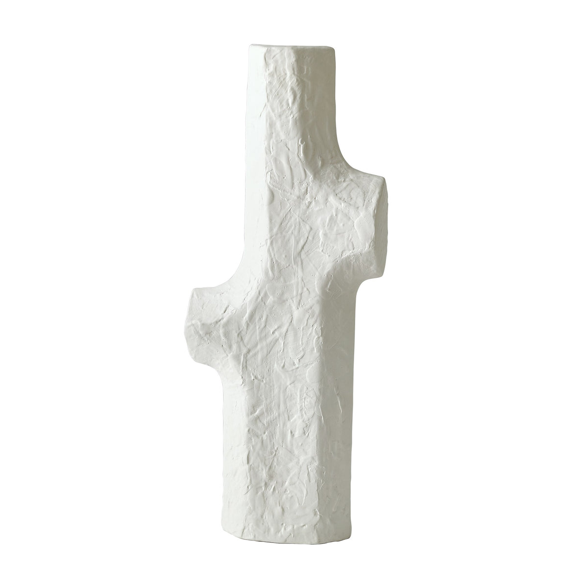 Global Views Tiered Trunk Vase Matte White