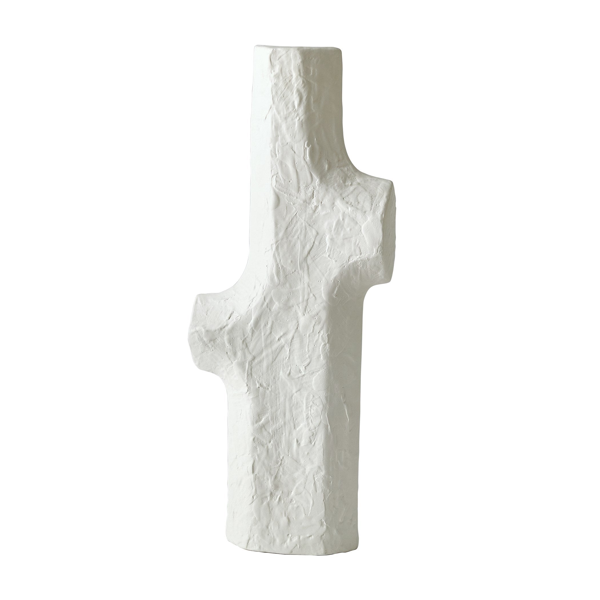 Global Views Tiered Trunk Vase Matte White