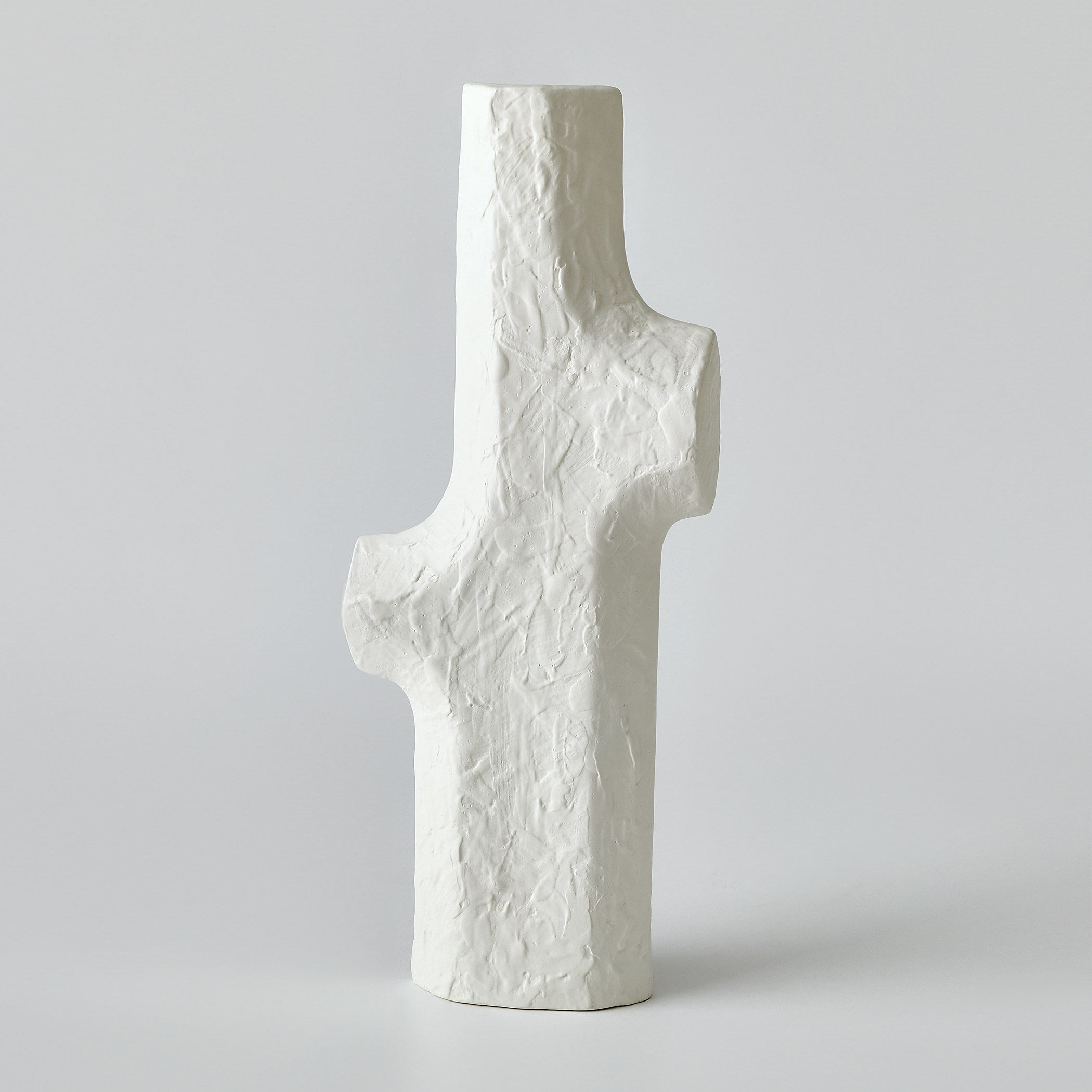 Global Views Tiered Trunk Vase Matte White