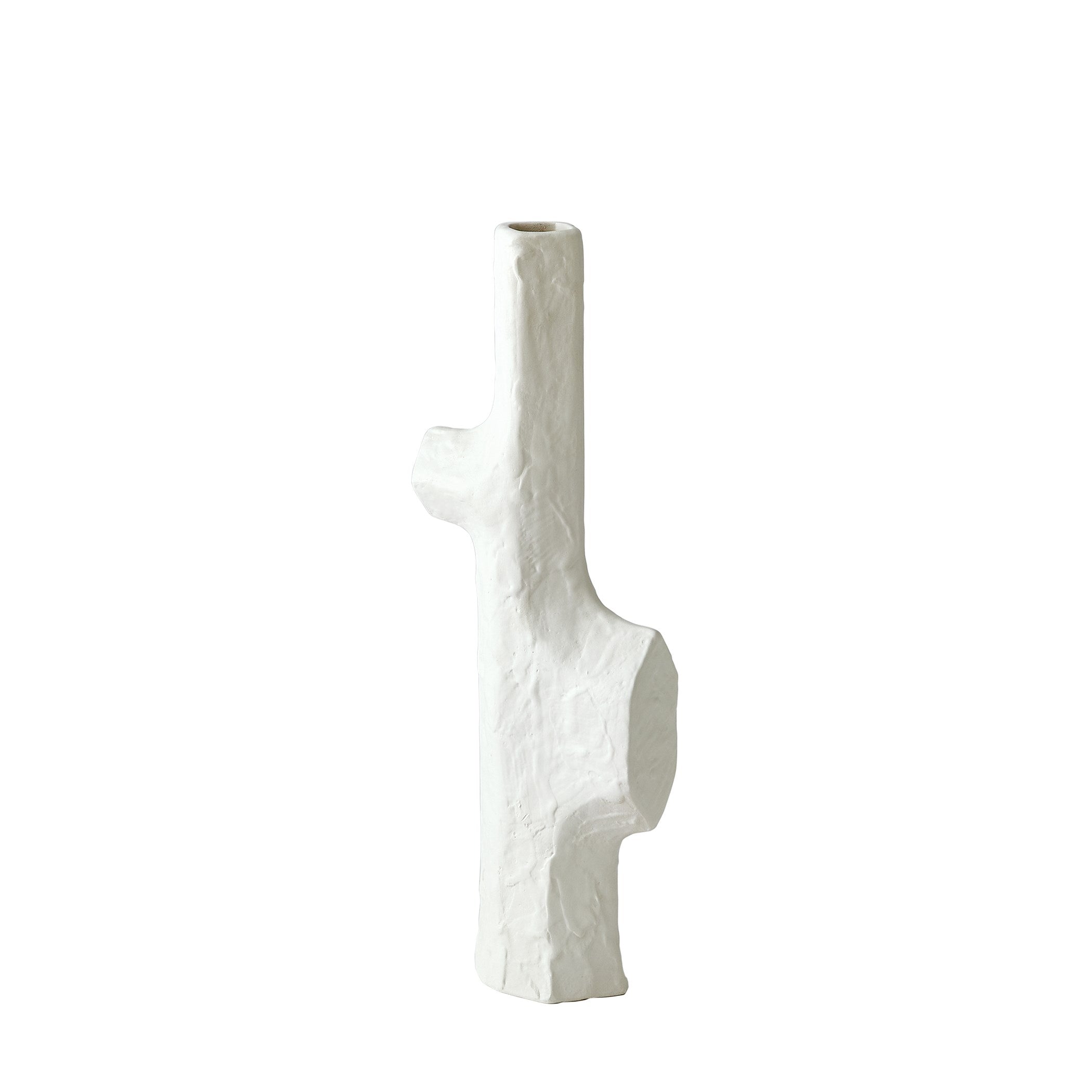 Global Views Tiered Trunk Vase Matte White