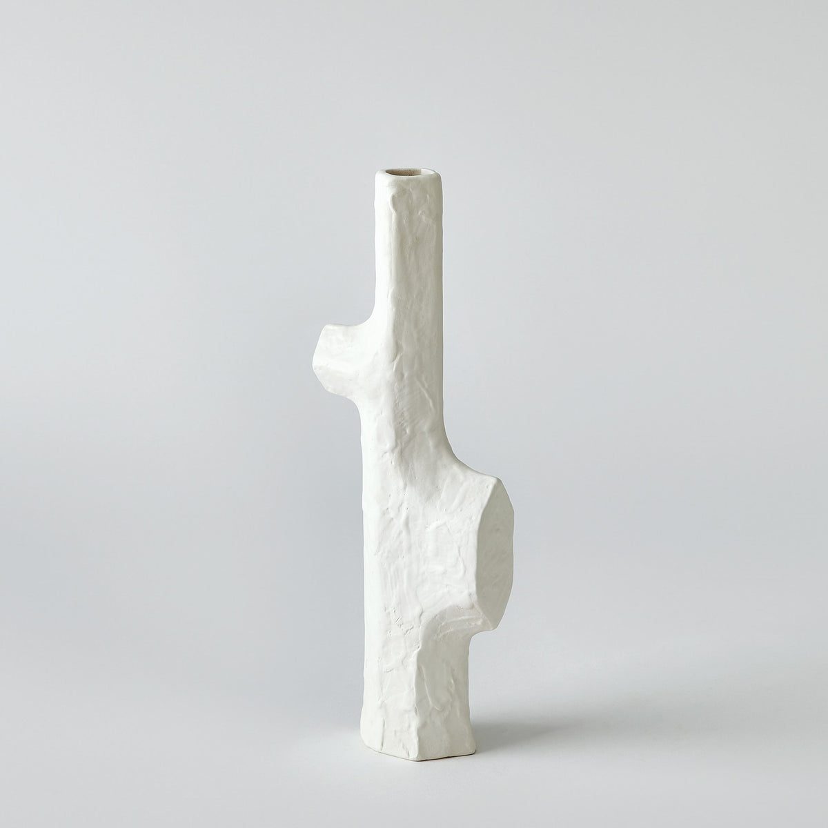 Global Views Tiered Trunk Vase Matte White