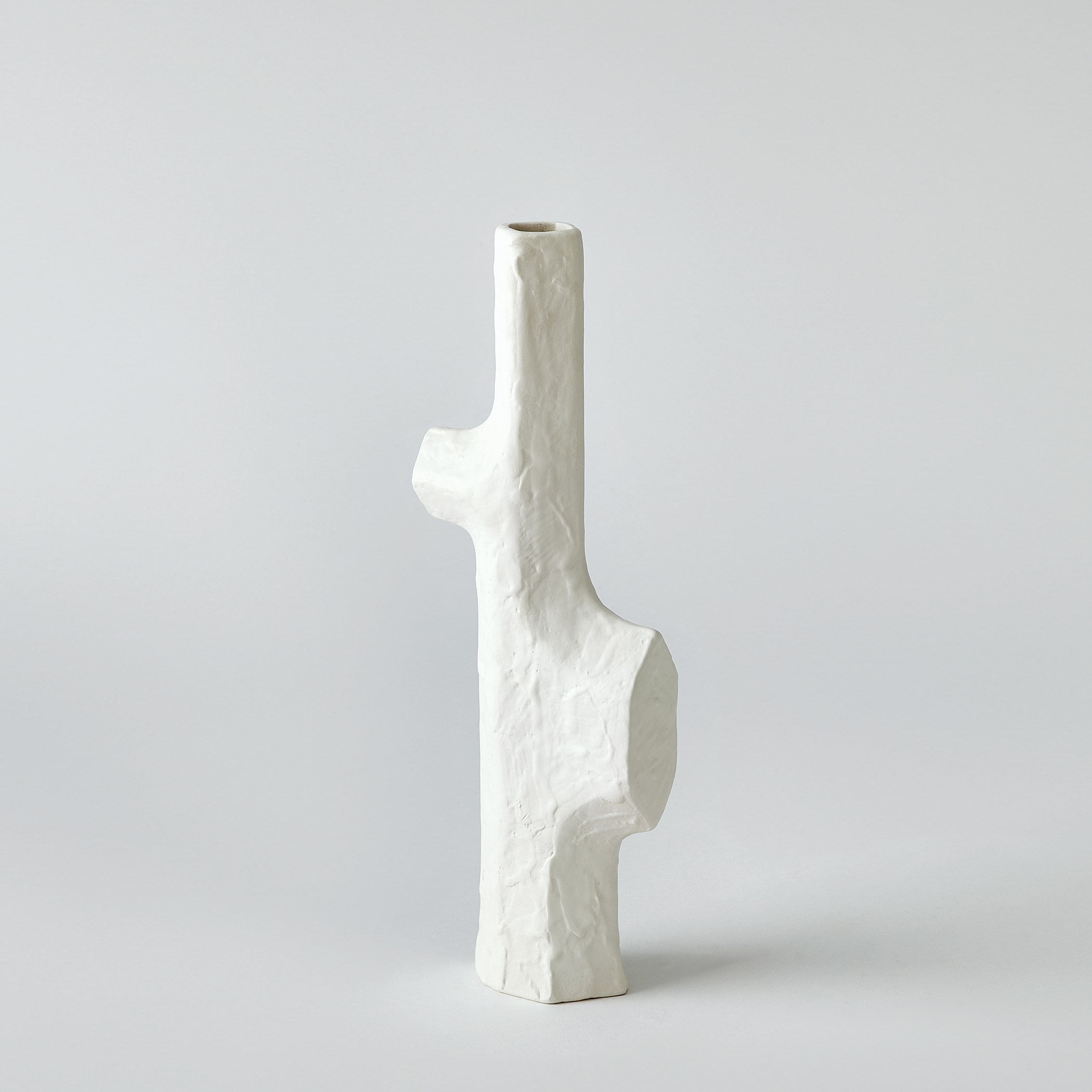 Global Views Tiered Trunk Vase Matte White
