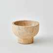 Global Views Priory Bowl Travertine