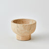 Global Views Priory Bowl Travertine