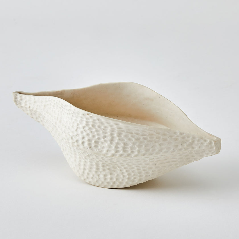 Global Views Porcelain Pod Matte White