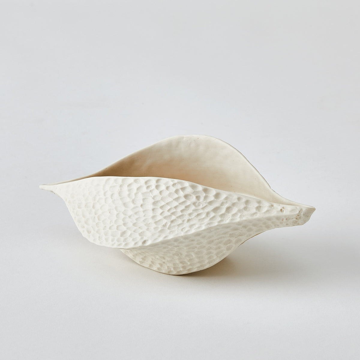 Global Views Porcelain Pod Matte White