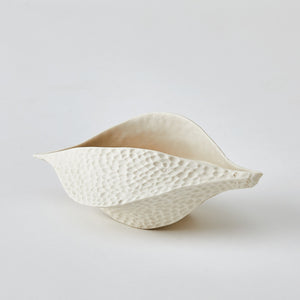 Global Views Porcelain Pod Matte White