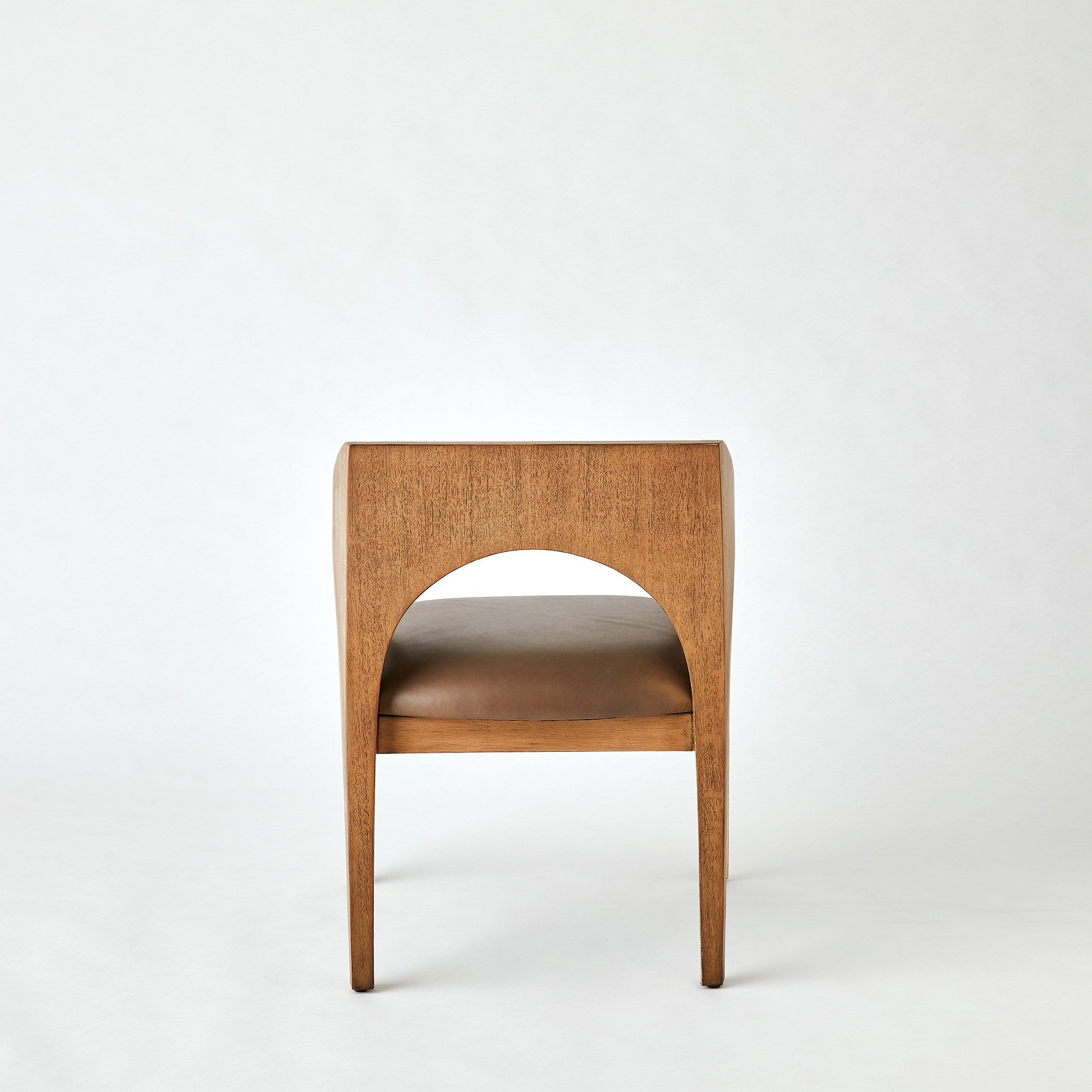 Global Views Arches Dining Chair-Nutmeg/Champagne