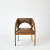 Global Views Arches Dining Chair-Nutmeg/Champagne