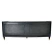Global Views Arc Sofa-Black Leather
