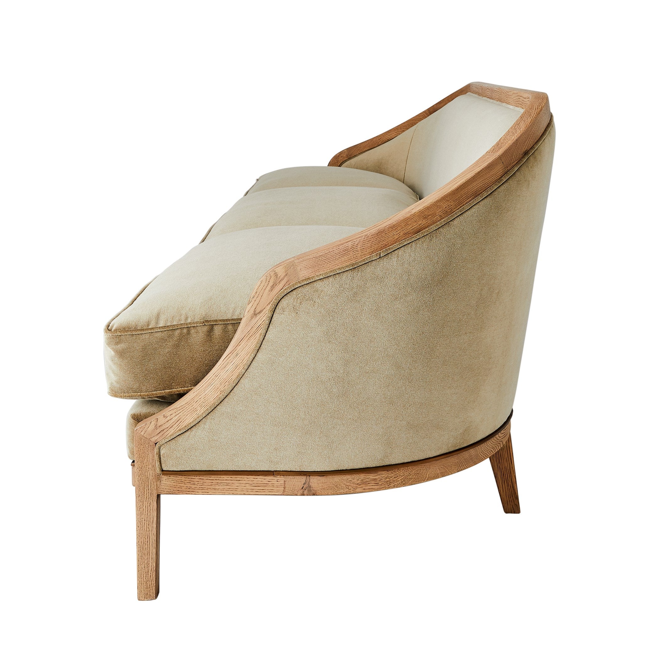Global Views Tailored Sofa-Bleached Oak