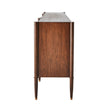 Global Views Triple Curve Cabinet Walnut