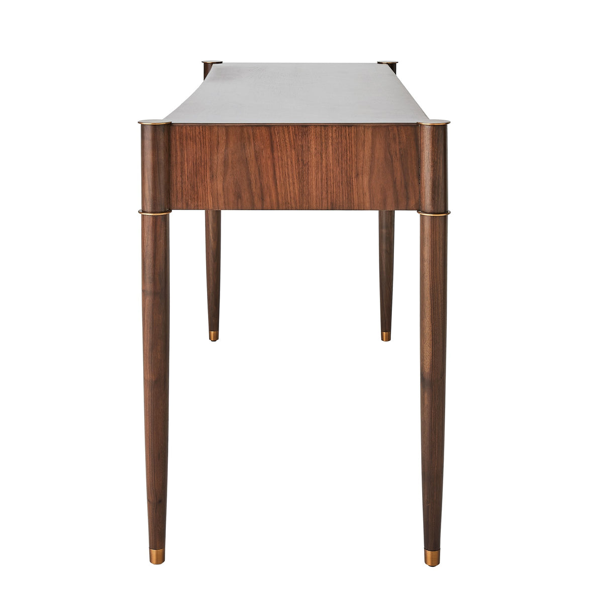 Global Views Triple Curve Desk Walnut