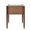 Global Views Triple Curve Side Table Walnut