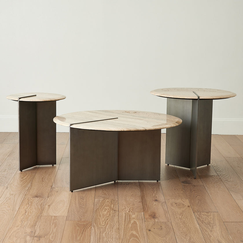 Global Views Sundial Side Table