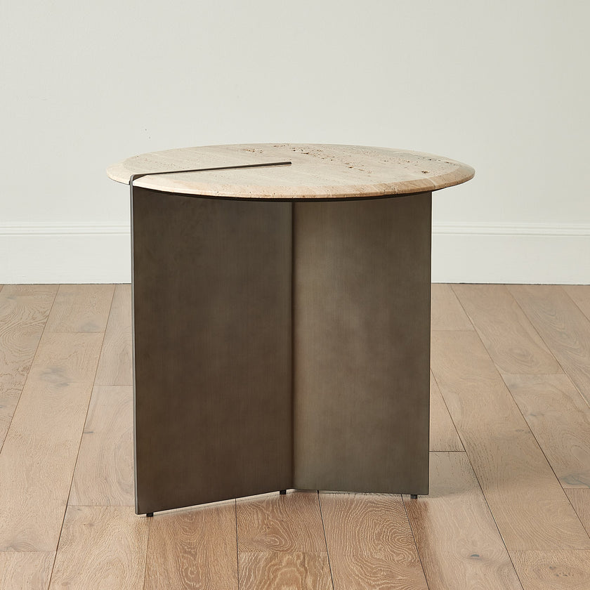 Global Views Sundial Side Table