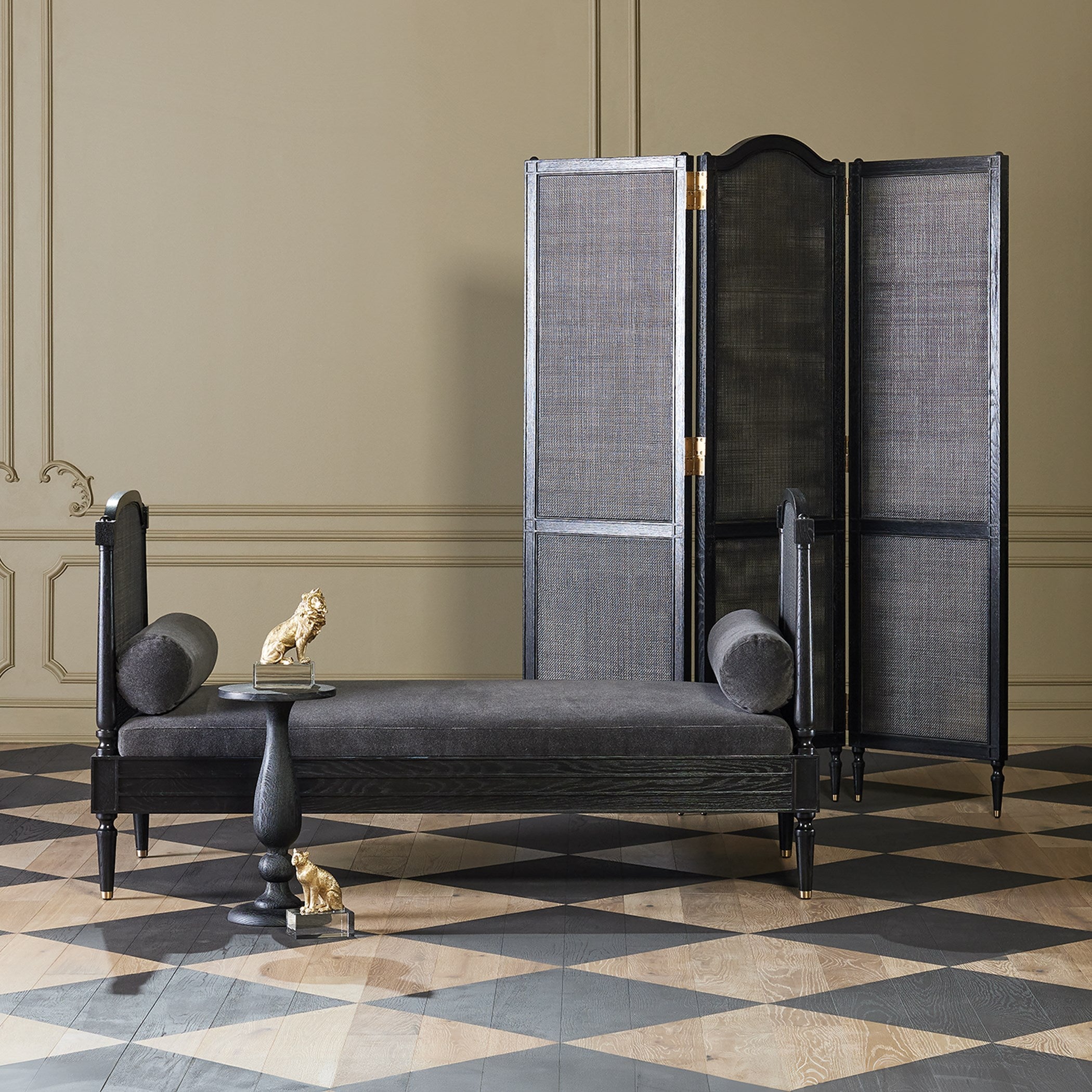 Global Views Josephine Daybed-Blackened Oak