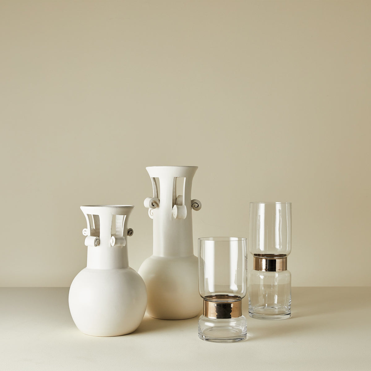 Global Views Spiral Handle Vase