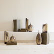 Global Views Lames Table Aged Brass