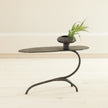 Global Views Forest Blossom Side Table-Natural Iron