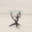 Global Views Monterey End Table Natural Iron