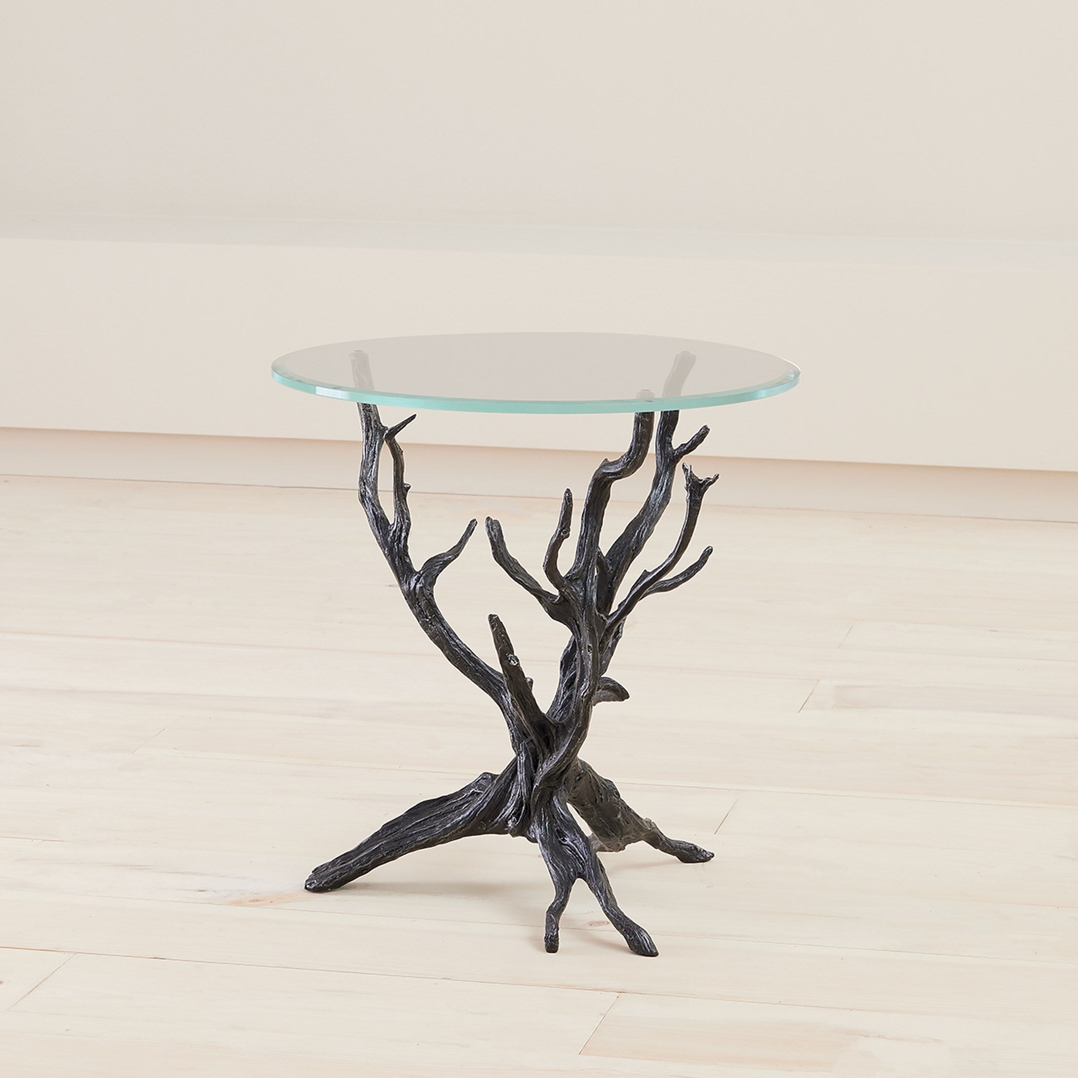 Global Views Monterey End Table Natural Iron